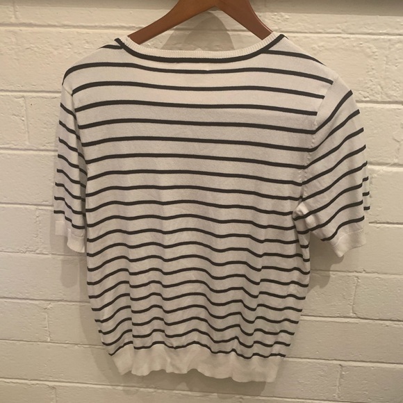 H&M short sleeve striped sweater - Picture 2 of 5